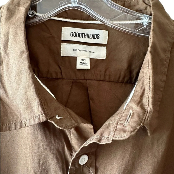 NWT Men’s Linen & Cotton Button-Up Shirt XLT - Picture 7 of 10